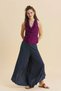 Normal Waist Asymmetrical Cut Women's Bohemian Trousers - 7