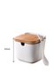 3451 Porcelain Countertop Salt and Spice Dispenser with Spoon 250ml - 2