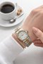 Steel Cord 2 Year Warranty 3 Atm Water Resistant Women Wrist Watch+Bracelet F.G8303.M220 - 2