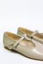 Lavin Gold Buckle Detail Crinkled Matte Flat Toe Stylish and Comfortable Daily Flat Ballet Flats - 5