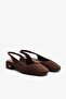 Judith Brown Suede Leather Women's Heeled Shoes - 4