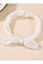 White Rabbit Ear Headband - 4
