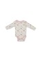 -Printed Long Sleeve Bodysuit with Pyjama - Multicolors, 03M to 12M - 4