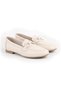 L081.24201 Genuine Leather Elegant Buckle Thermo Sole Flat Women's Casual Loafer Shoes - 3