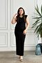 Padded Long Dress with Gathered Detail - 2