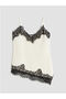 Lcw Visionecru V-Neck Rope Strap Lace Women's Undershirt - 2
