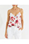 Women's White Lace Strap Floral Blouse App1227 - 3