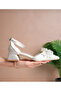 Women's Silver Bow and Stone Short Heeled Open Back Evening Dress Shoes - 3