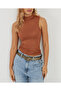 Women's Almond Sleeveless Blouse App1260 - 5