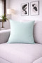 2-Piece Linen Look Cushion Cover Water Green - 2