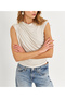 Women's Stone Button Detailed Gathered Blouse App1205-1 - 2