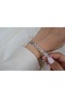 Blk281 Block Stone Detail Silver Bracelet (17 cm + 2 cm Extension) - 2