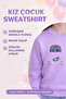 23703-26 Girl's Teddy Bear Printed Sweatshirt Comfortable Fit for Daily Use - 2