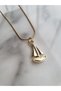 Steel Sailing Ship Pendant Gold Color Non-Tarnish Sea-Themed Women's Necklace - 3