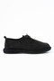 Leo Women's Lace-Up Loafer Black Suede