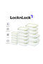 Fresh Oven-Safe Glass Rectangular Food Container 15-Piece Set with Airtight Leakproof Lids - 2