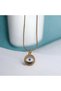 Steel Evil Eye Beaded Necklace Gold Color Non-Tarnish Waterproof Women's Necklace - 2