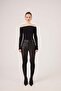 Madonna Collar Lace Macy Cashmere Blouse Black