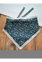 Lace Detailed Floral Patterned Cotton Bandana – Tie-On Women's Hair Band / Vintage & Bohemian Style - 2