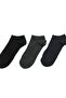 Street 40/44 3-Piece Cotton Black, Smoked, Navy Blue Booties Socks