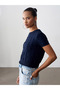 10788 Crew Neck Textured Knitwear Blouse - 5