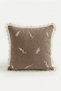 Freya Embroidery Detailed Decorative Throw Pillow Cover 45X45 - 8