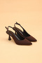 Women's Thin Heeled Satin Evening Dress Shoes High Heels - 3