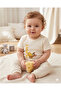100% Cotton Short Sleeve Snap Fastener Bodysuit & Printed Baby Bodysuit - 2