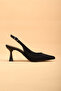 Women's Thin Heeled Satin Evening Dress Shoes High Heels - 5
