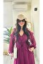Ruffled Flounce Tie-Up Shoulder Window Detail Chiffon Lined Very Stylish Long Dress - 3
