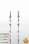 Steel Special Design Dangle Gift Lightning Double Earrings Do Not Tarnish or Fade - 4