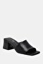 The Gemm Women's Black Heeled Slippers - 2