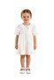 Floral Chiffon Short Sleeve Dress - White