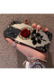 Mi 13t Pro Compatible Silicone Edge Hard Back Anti-Fall Phone Case Rose Pattern - 2