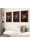 Wall Poster Frame Set of 3 (40x60 cm) Home Decor with 2 cm Outer Frame