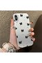 iPhone XS Max Compatible Silicone Edge Hard Back Anti-Fall Phone Case Small Bow