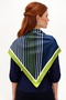 Choose Your Style Navy Blue V-Line Scarf / Bandana / Accessory / Scarf 90X90 cm