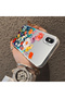 iPhone XS Compatible Silicone Edge Hard Back Anti-Fall Phone Case Flower Pattern - 3