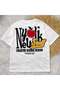 Unisex Kids' Cotton White T-Shirt Set of 2 - with Print Detail - 6
