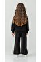 4-8 Years Old Girls' Black Tracksuit Set Stylish and Comfortable-8 Y - 2