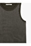 بلوزة من القطن بتفاصيل حجرية بدون أكمام وياقة دائرية - 6