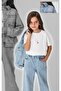 18 Months-6 Years Old Girls' Embroidered 3-Piece Denim Set Comfortable and Stylish Combination-6 Y - 4