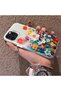 iPhone 16 Pro Compatible Silicone Edge Hard Back Anti-Fall Phone Case Flower Pattern - 2