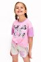 Girl's Powder Pink Shorts Set