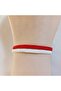 Red and White Fan Bracelet - Unisex Macrame Knitted Fan Bracelet - 3