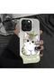 iPhone 11 Compatible Silicone Edge Hard Back Anti-Fall Phone Case Cat Butterfly - 8