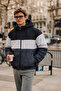 Men's Colorful Trendy Smoked Zippered Raincoat
