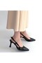 Hoost Black Patent Leather Heeled Shoes - 4