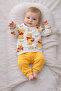 100% Cotton Printed Baby Set 6-12-18 Months – Long Sleeve Sweatshirt and Pants Set of 2 - 2
