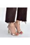Jowin Gold Patent Leather Heeled Ankle Boots in Belt Sizes - 4